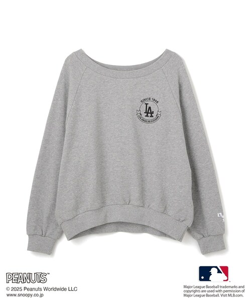 ROPE' PICNIC（ロペピクニック）の「【PEANUTS×MLB COLLECTION by ROPE' PICNIC】オフショルスウェット（スウェット・レディース・チャコール/ライトグレー/ブラウン・F）」の21枚目の写真