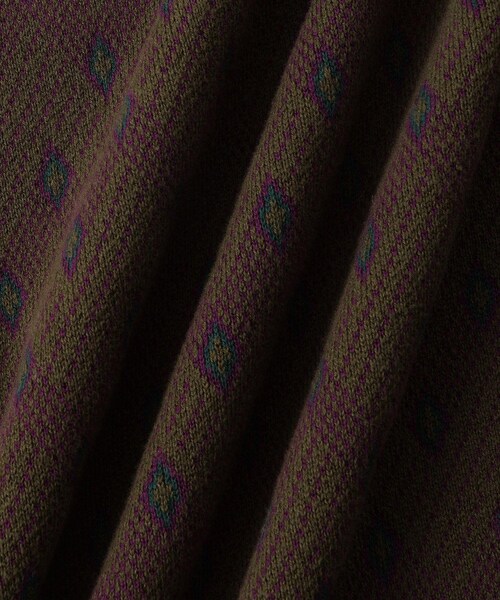 Saturdays NYC（サタデーズ ニューヨークシティ ）の「Charles Jacquard Vneck Sweater（ニット/セーター・レディース・ブラック/オリーブ・L/M/S/XL）」の16枚目の写真