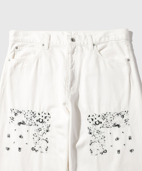 ADAM ET ROPE'（アダムエロペ）の「【NOMARHYTHM TEXTILE for ADAM ET ROPE'】EX Bandana Embroidery Denim Pants（デニムパンツ・メンズ・キナリ・2/3）」の7枚目の写真