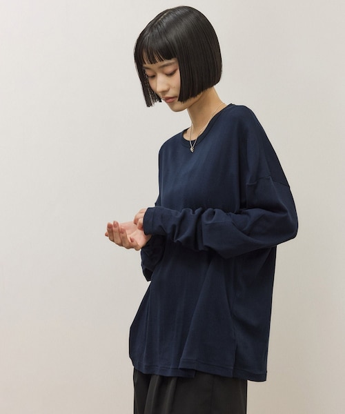 ADAM ET ROPE'（アダムエロペ）の「【Miller for ADAM ET ROPE'】別注 L/S SHEER TEE（2PACK）（Tシャツ/カットソー・レディース・ホワイト/レッド・F）」の16枚目の写真