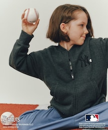 ROPE' PICNIC（ロペピクニック）の「【PEANUTS×MLB COLLECTION by ROPE' PICNIC】スウェットブルゾン（ブルゾン・キッズ）」