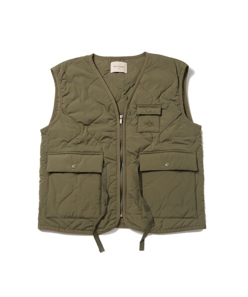 ADAM ET ROPE'(アダムエロペ)の「【WALK IN PARIS/ウォーク イン パリス】Mehari sleeveless jacket(ダウンベスト・メンズ・カーキ・L/M)」の13枚目の写真