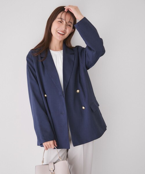 Jayro(ジャイロ)の「テーラードジャケット(テーラードジャケット・レディース・ブラック/キナリ/ネイビー・M)」の20枚目の写真