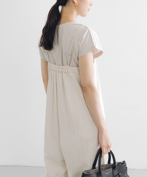 URBAN RESEARCH（アーバンリサーチ）の「スーピマコットンボートネックカットソー（Tシャツ/カットソー・レディース・D.NAVY/WHITE/TAUPE・FREE）」の15枚目の写真