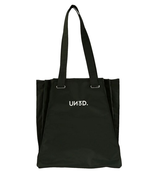 UN3D.(アンスリード)の「MA-1 ORIGAMI PLEATS TOTE(トートバッグ・レディース・ブラック/ベージュ/カーキ・F)」の1枚目の写真