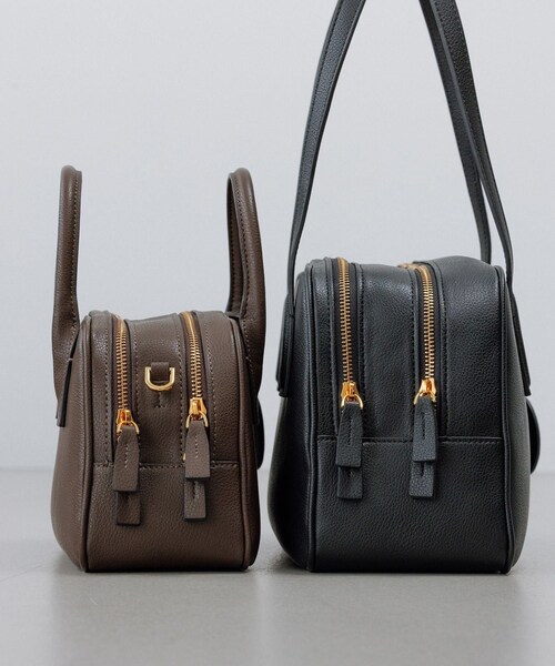 ROPE'(ロペ)の「【E'POR】TWO BOSTON BAG Medium/撥水・26AW新型(ハンドバッグ・レディース・ブラック/ダークブラウン・F)」の14枚目の写真