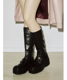 jouetie | ローファーロングブーツ(ブーツ)