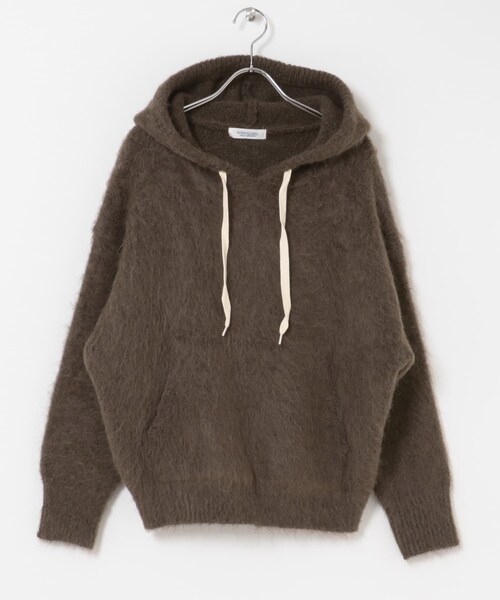URBAN RESEARCH Sonny Label（アーバンリサーチサニーレーベル）の「フーディシャギーニットプルオーバー（ニット/セーター・レディース・グレー/ブラウン/ネイビー・Free）」の19枚目の写真