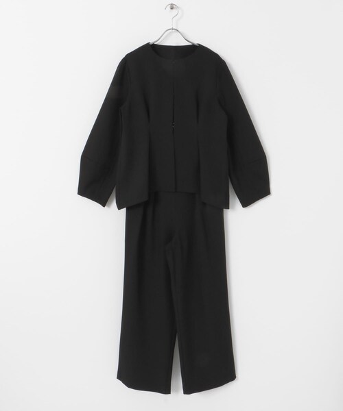 SENSE OF PLACE by URBAN RESEARCH（センスオブプレイスバイアーバンリサーチ）の「ウエストタックジャケットセットアップ（セットアップ・レディース・BLACK/GRAY/BEIGE・S/M）」の9枚目の写真