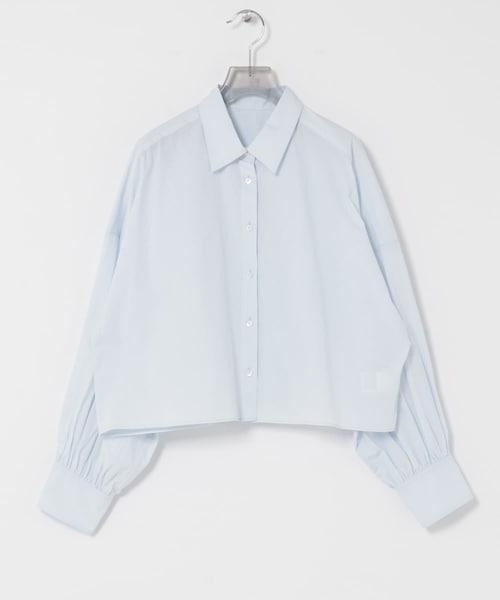 URBAN RESEARCH（アーバンリサーチ）の「スカーフ付きワイドショートシャツ（シャツ/ブラウス・レディース・SAX/STRIPE・Free）」の4枚目の写真