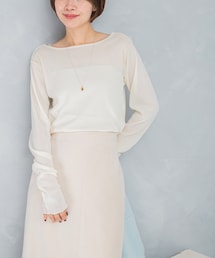 URBAN RESEARCH ROSSO WOMEN | シアーベロアシームデザインプルオーバー(Tシャツ/カットソー)