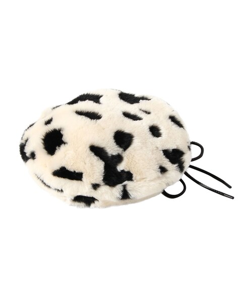 PAMEO POSE（パメオポーズ）の「Dalmatian Fur Beret（ハット・レディース・ホワイト/ブルー・F）」の2枚目の写真