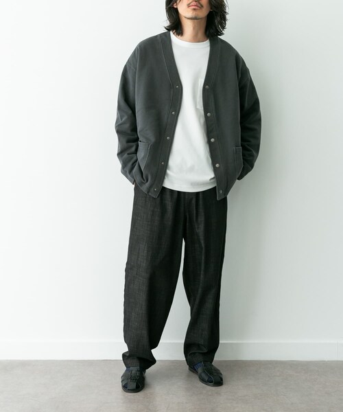 URBAN RESEARCH Sonny Label（アーバンリサーチサニーレーベル）の「デニムライクイージーワイドパンツ（デニムパンツ・メンズ・ブルー/ブラック/ブラウン・S/M/L）」の10枚目の写真