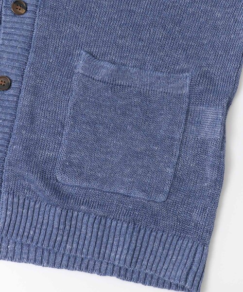 URBAN RESEARCH Sonny Label（アーバンリサーチサニーレーベル）の「トップカラーリネンカーディガン∴（カーディガン/ボレロ・メンズ・オレンジ/グレー/ブルー/グリーン・M/L）」の14枚目の写真