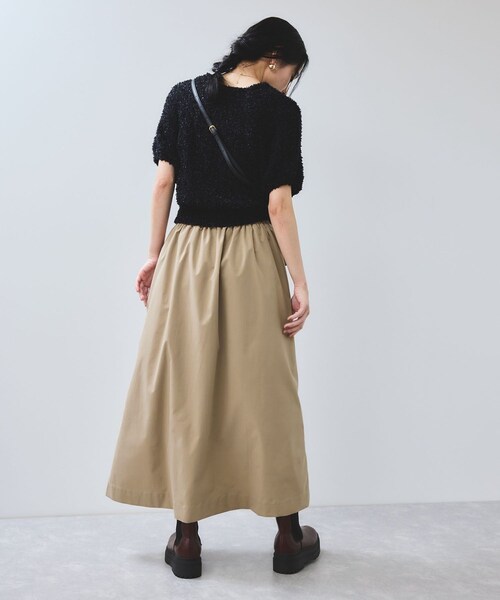 VIS（ビス）の「【WEB限定】フロントボタンフレアスカート（スカート・レディース・ブラック/ベージュ/オレンジ・F）」の6枚目の写真