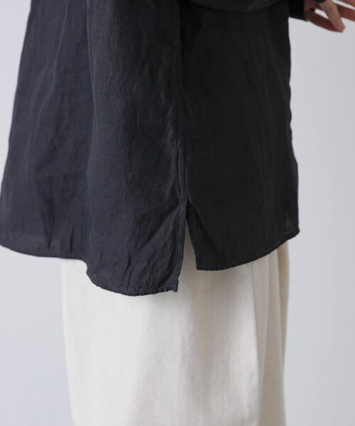 かぐれ（カグレ）の「MITTAN　和紙大麻シャツ（シャツ/ブラウス・レディース・白/墨黒・2）」の22枚目の写真