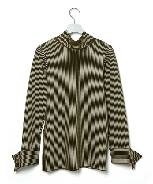 PHEENY】Stripe smooth bowtie knit 【公式通販】