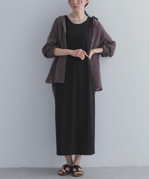 URBAN RESEARCH DOORS(アーバンリサーチドアーズ)の「2WAYタンクトップワンピース(ワンピース・レディース・BLACK・M/L)」の5枚目の写真