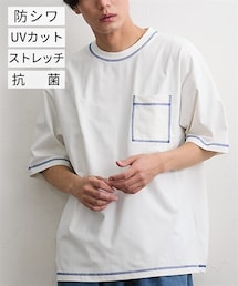 nissen | 配色ステッチオーバーサイズTシャツ(Tシャツ/カットソー)