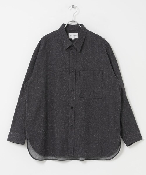 URBAN RESEARCH DOORS(アーバンリサーチドアーズ)の「STILL BY HAND SILK NEP OVER SHIRTS(シャツ/ブラウス・メンズ・ECRU/CHARCOAL・46/48)」の10枚目の写真