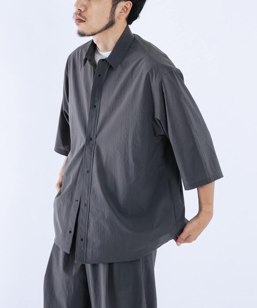 EKAL(エカル)の「『吸水速乾/通気性/軽量』DOT AIR HALF-SLEEVE SHIRTS(シャツ/ブラウス・メンズ・ブラック/グレー/ネイビー・M/L)」の21枚目の写真