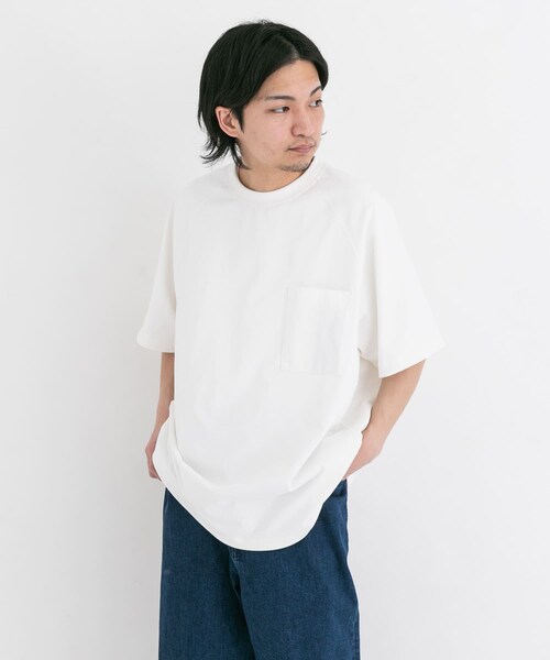 EKAL（エカル）の「『吸水速乾/UVカット』DRY OUT BALLOON FIT T-SHIRTS（Tシャツ/カットソー・メンズ・ブラック/ホワイト/ネイビー/グラファイト/ブラウンカーキ/ダークプラム・M/L）」の21枚目の写真