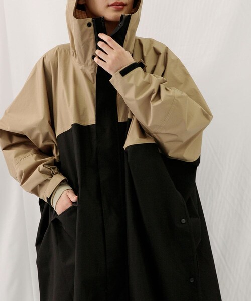 EKAL（エカル）の「Kiu別注ポンチョ（レインコート/ポンチョ・メンズ・BK-GRY/BEG-BK/BEG-CAM・One）」の17枚目の写真