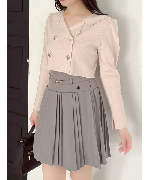 dazzlin（ダズリン）の「【POLO BCSコラボ】テーラーカラーニットトップス ※BROWN WEB限定カラー（ニット/セーター・レディース・アイボリー/グレー/ピンク/ブラウン/ベージュ・F）」の21枚目の写真