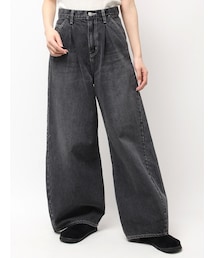 Ungrid | ウエストタックカーブデニム(デニムパンツ)