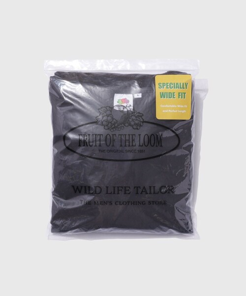 ADAM ET ROPE'(アダムエロペ)の「【FRUIT OF THE LOOM for WILD LIFE TAILOR】EX WIDE FIT 2PCS PAC TEE(Tシャツ/カットソー・メンズ・ブラック/ホワイト・L/M/S/XL)」の21枚目の写真