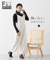nissen | 【大きい胸専用】後ろリボンサロペット(オールインワン・サロペット)