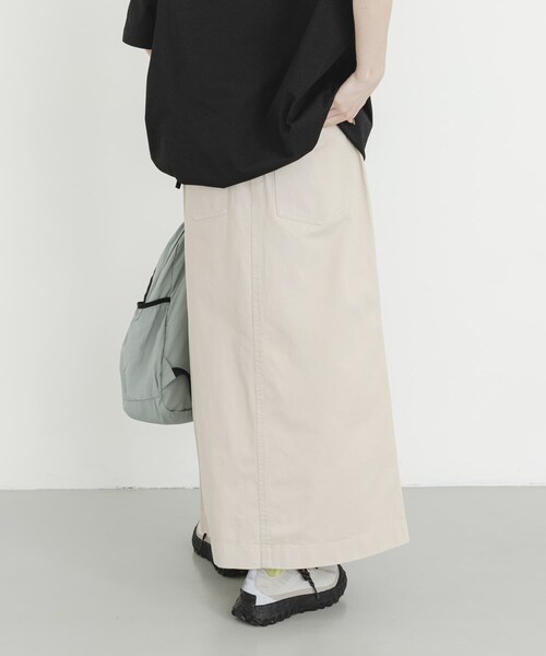 EKAL（エカル）の「GRAMICCI　LONG BAKER SKIRT（スカート・レディース・SAND PG/BLACK・S/M）」の17枚目の写真