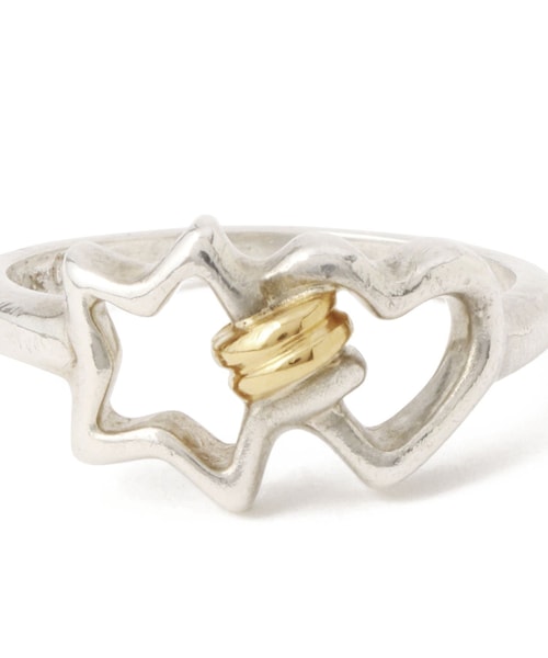 ADAM ET ROPE'（アダムエロペ）の「【VINTAGE TIFFANY】TI スターハート リング コンビ 925 750 #15（リング・レディース・シルバー・F）」の9枚目の写真