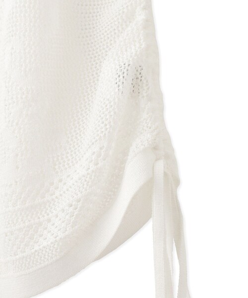 ADAM ET ROPE'(アダムエロペ)の「【サステナブル】クロシェニットシャツ(シャツ/ブラウス・レディース・ブラック/ホワイト・F)」の12枚目の写真