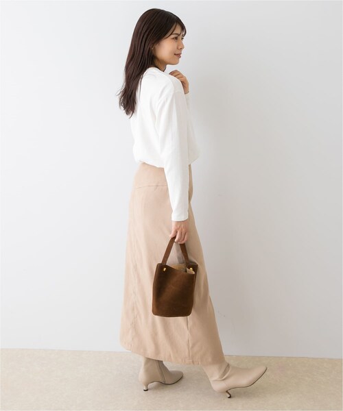 URBAN RESEARCH ROSSO（アーバンリサーチロッソ）の「F by ROSSO　ソフトウォームオーバーロンTEE（Tシャツ/カットソー・レディース・OFF WHITE/BLACK/G/MOCHA・Free）」の12枚目の写真