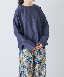 かぐれ | 綿麻デニムプルオーバー(シャツ/ブラウス)