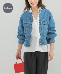 URBAN RESEARCH ROSSO | 『別注』Lee101×ROSSO NOCOLLAR SHORT JACKET(デニムジャケット)