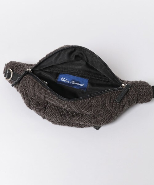 ITEMS URBANRESEARCH（アイテムズ アーバンリサーチ）の「ニットウールウエスト∴（ボディバッグ/ウエストポーチ・メンズ・BLK/GRY/CAM・one）」の9枚目の写真