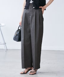 ROPE' PICNIC | 【UVカット・接触冷感】タックチノワイドパンツ(チノパンツ)