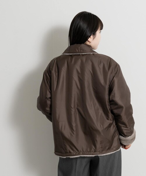 THE GOODLAND MARKET（ザグッドランドマーケット）の「&her　Reversible Fur Blouson（テーラードジャケット・レディース・BLACK/BROWN・Free）」の18枚目の写真