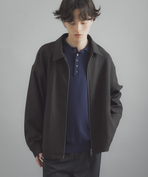 SENSE OF PLACE by URBAN RESEARCH(センスオブプレイスバイアーバンリサーチ)の「『撥水/防花粉』SKINProofジップブルゾン(ブルゾン・メンズ・BLACK/BROWN/BLUE GRAY・M/L)」の6枚目の写真