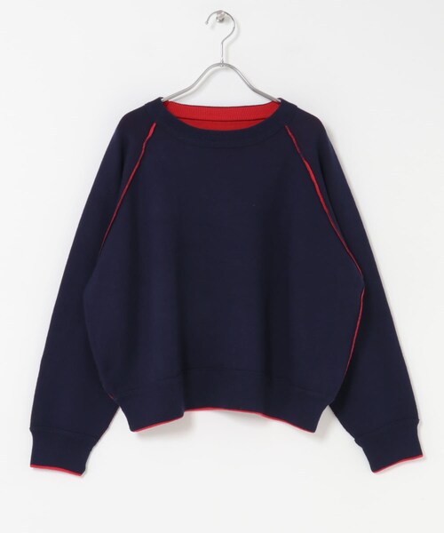 ITEMS URBANRESEARCH(アイテムズ アーバンリサーチ)の「リバーシブルスウェットライクニット(ニット/セーター・レディース・GRY×BLU/NVY×RED/YEO×BRN・FREE)」の21枚目の写真