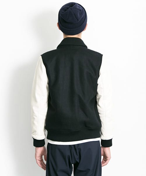 URBAN RESEARCH（アーバンリサーチ）の「URiD　メルトン/ラムレザー スタジャン（スタジャン・メンズ・BLACK/NAVY/CAMEL・S/M/L）」の15枚目の写真