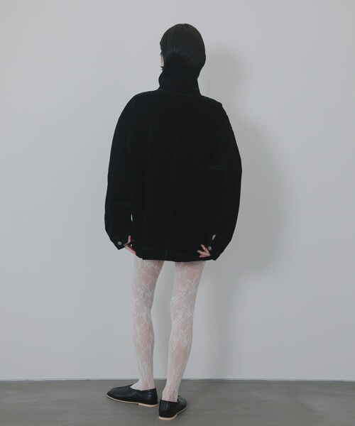 KBF（ケイビーエフ）の「ハイネックデニムブルゾン（ブルゾン・レディース・BLUE/BROWN/BLACK・One）」の13枚目の写真