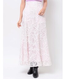 MERCURYDUO | モール刺繍セミフレアスカート(スカート)