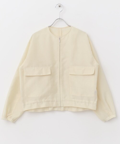 URBAN RESEARCH ROSSO（アーバンリサーチロッソ）の「オーガンジーシアーブルゾン（ブルゾン・レディース・CHARCOAL/CREAM・FREE）」の17枚目の写真