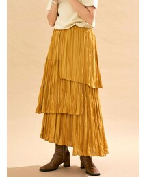 Ungrid | レイヤードシフォンデザインスカート(スカート)