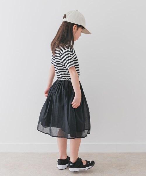 URBAN RESEARCH DOORS(アーバンリサーチドアーズ)の「『親子リンク』『UR TECH』ボイルドッキングワンピース(KIDS)(ワンピース・キッズ・BORDER/PINK・105/120/135)」の8枚目の写真