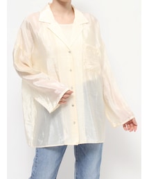 Ungrid | 開襟サテンルーズシャツ(シャツ/ブラウス)