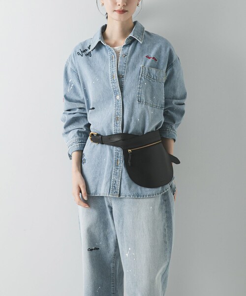 URBAN RESEARCH（アーバンリサーチ）の「MARROW　WAISTPOUCH SHOULDER（ボディバッグ/ウエストポーチ・レディース・BLACK/OLIVE・-）」の4枚目の写真